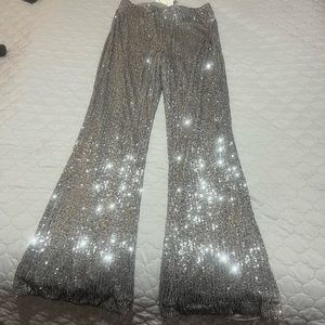 Sequin Glitter flare leggings